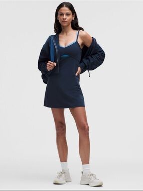 Lululemon align layered dress in club blue & ocean wave